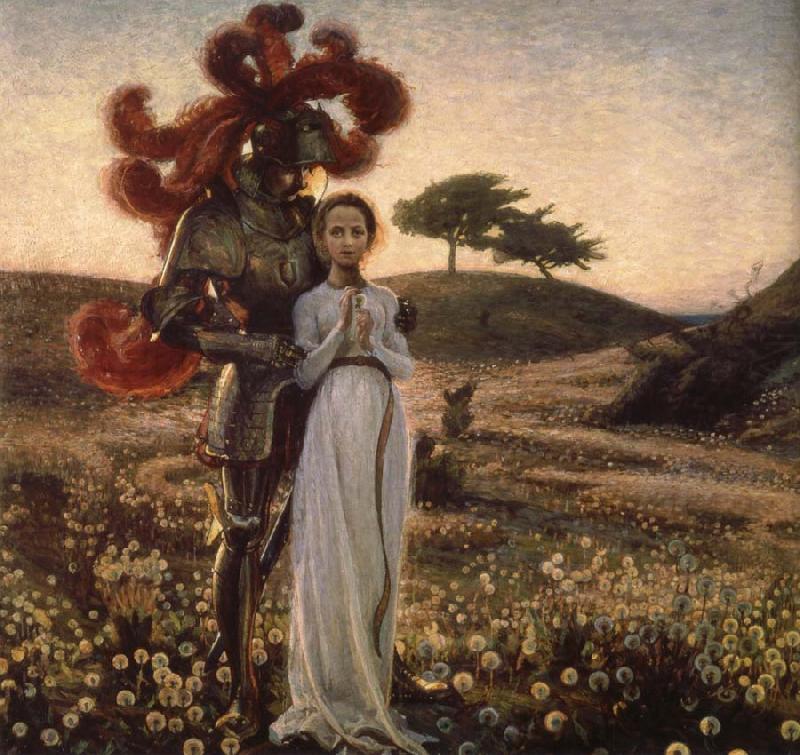 Knight and The virgin, Richard Bergh